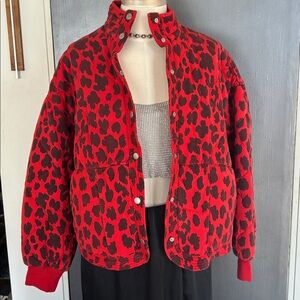Blank NYC quilted cheetah Print Jacket